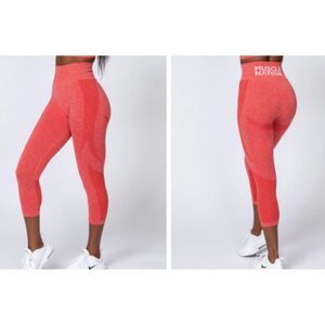 Muscle Nation Shape Up Seamless 7/8 Leggings, Poppy Marl, Small (4-6), High Rise